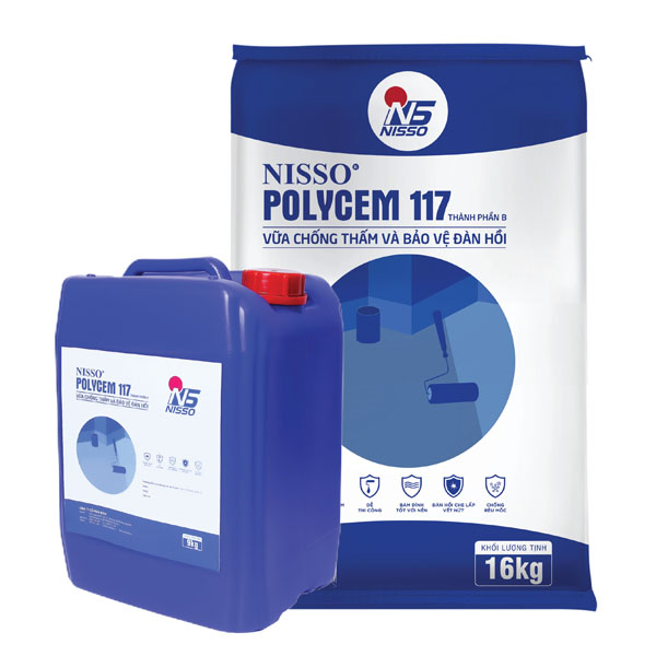 NISSO Polycem 117 Vữa chống thấm và bảo vệ đàn hồi